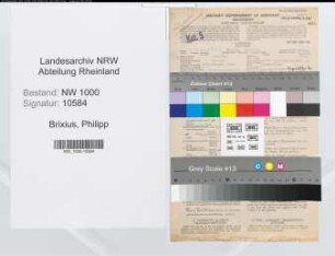 Entnazifizierung Philipp Brixius, geb. 05.05.1895 (Angest.)