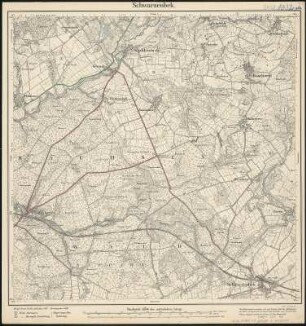 Meßtischblatt 218 : Schwarzenbek, 1881 : Schwarzenbek. - Aufn. 1879. - 1:25000. - [Berlin]: Reichsamt für Landesaufnahme, 1881. - 1 Kt.