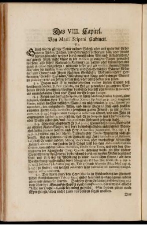 VIII. Capitel. Von Marii Scipani Cabinett