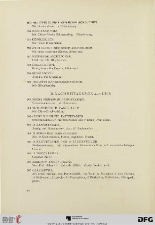 B. Nachmittags von 4-7 Uhr (Nr. 662-937d)