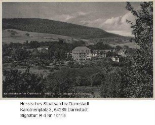 Reichelsheim im Odenwald, Göttmannsche Heilstätte / Blick auf die Heilstätte