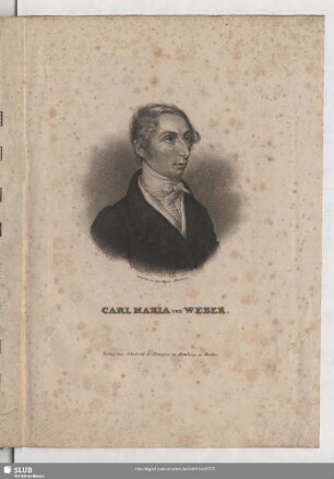 Carl Maria von Weber [Portät]