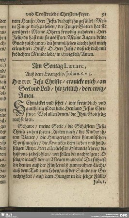 Am Sontag Laetare