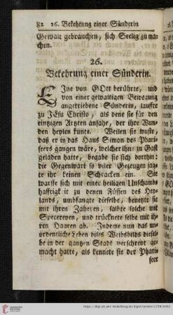 26. Bekehrung einer Sünderin