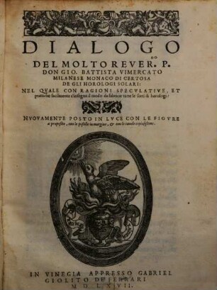 Dialogo de gli horologi solari