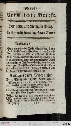 Der neun und vierzigste Brief