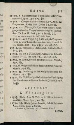 315-330, Appendix