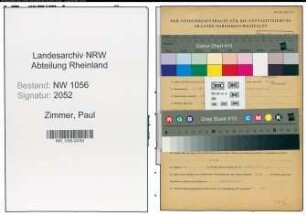 Entnazifizierung Paul Zimmer , geb. 06.10.1899 (Angestellter)