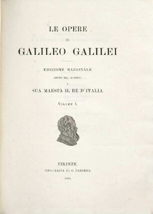 Le opere di Galileo Galilei, 1. [Iuvenilia]