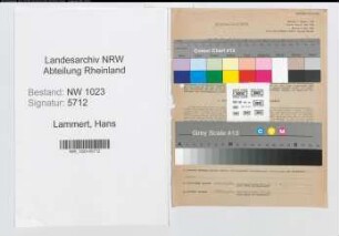 Entnazifizierung Hans Lammert , geb. 18.09.1900 (Obersteuerinspektor)