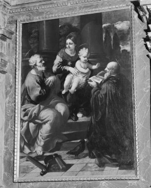 Altar des Heiligen Benedikt — Heilige Familie mit heiligem Benedikt