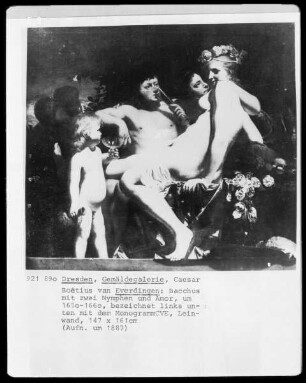 Bacchus mit zwei Nymphen und Amor