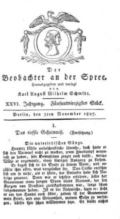 45. Stueck, 5. November 1827