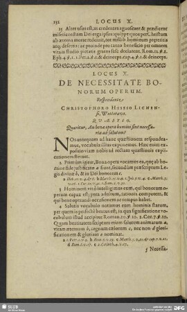 Locus X. De Necessitate Bonorum Operum