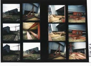 Kanalbrücke über die Weser - Unterbauten - Mittellandkanal, Minden, 1995