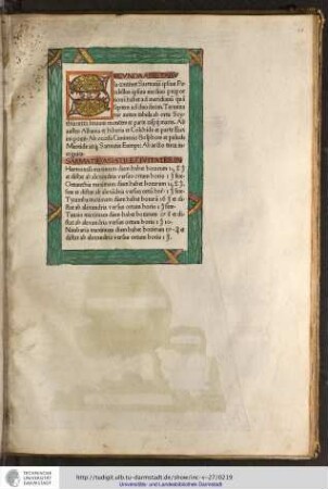 Secunda Asie tabula continet Sarmatiam ipsius parallelus ipsius medius proportionem habet...