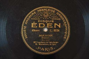 Manon : Duo, suite / (Massenet)