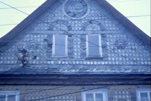 Detail vorige Bilder: Schieferornamente im Giebeldreieck