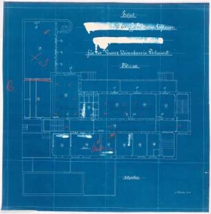 Vinzenz-Waisenhaus (mit Stallgebäude), Dortmund: Grundrissplan Erdgeschoss der Gasheizungsanlage 1:100