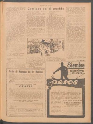 Cómicos en el pueblo