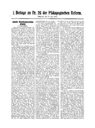 Schmells Naturwissenschaftliche Atlanten : 1. Beilage zu Nr. 26 der Pädagogischen Reform