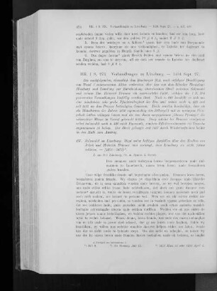 Versammlungen zu Lüneburg. - 1434 Sept. 27.