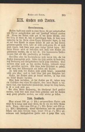 XIX. Kuchen und Torten.