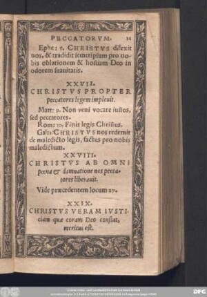 XXVIII. Christus Ab Omni poena & damnatione nos peccatores liberavit.