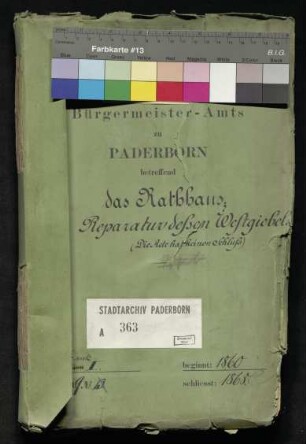 Reparatur des Westgiebels des Rathauses