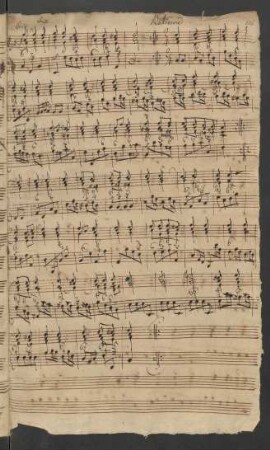 Generalbass-Aussetzung zu: J. S. Bach: Suite h-Moll BWV 1067 (Schluss)