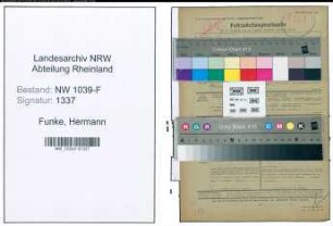 Entnazifizierung Hermann Funke , geb. 02.04.1900 (Sekretaer)