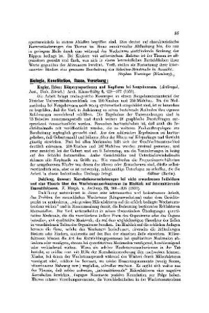 Biologie, Konstitution, Rasse, Vererbung