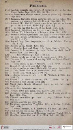 Philologie (Nr. 2948 - 3118)