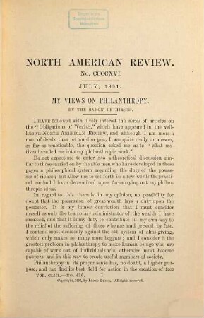 The North American review. 153. 1891 (July - December)