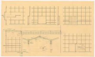 Bundesgartenschau 1955, Kassel: Orangerie, Fensterkonstruktion 1:20