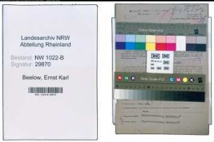 Entnazifizierung Ernst Karl Beelow , geb. 10.12.1882 (Stadtbaumeister)