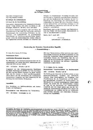 Staatsverlag der Deutschen Demokratischen Republik - Pressemitteilung -