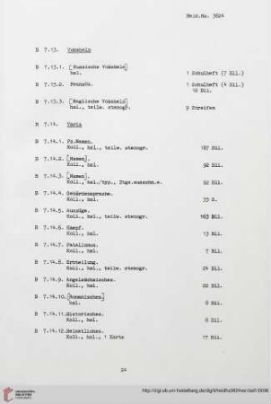 B.7.13 Vokabeln