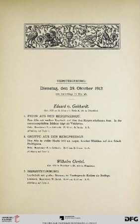 [Neunzig Gemälde erster Meister unserer Zeit] (Nr. 1-90)