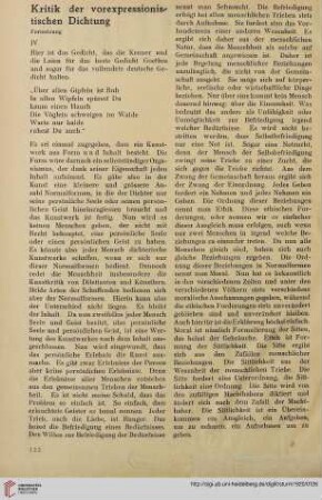 Kritik der vorexpressionistischen Dichtung, [2]