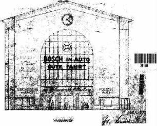 Stuttgart Hbf: Empfangsgebäude Kopfbahnsteighalle Wandabwicklung Nordausgang