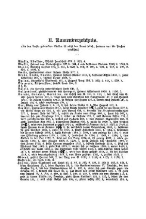 II. Namenverzeichnis.