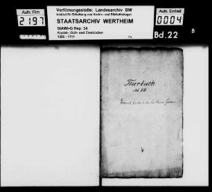 Flurbuch der Kartause Grünau (Fragment)