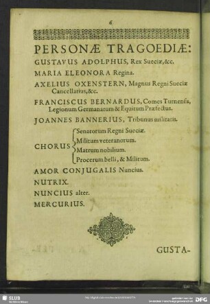 Personae Tragoediae