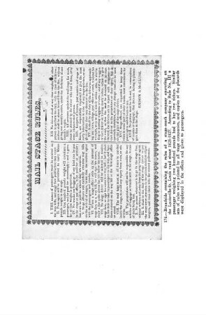 177. Way-bill of a stage-coach line on the same road. - O. D. Amer. c. 1826