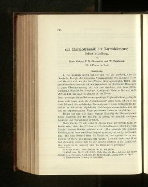 Zur Thermodynamik der Normalelemente. Dritte Mitteilung.