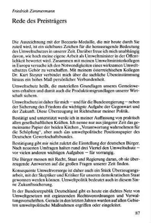 87-93, 2. Rede des Preisträgers
