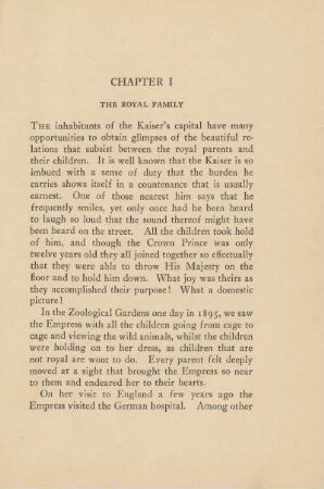Chapter I. The Royal Family