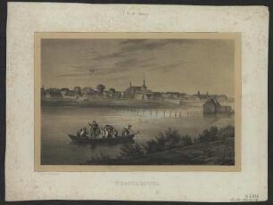 Ansicht von Wegstädtel (tschech. Steti), Lithografie, um 1845 : Wegstaedtel / Gez. u. lith. v. C. W. Arldt. - [Dresden] : [Blochmann] , [1845]. - 1 Kunstbl. : Lithogr. ; 22 x 15 cm +++ Unter dem Bl.: LXXV, Bl. 2