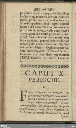 Caput X. Perioche